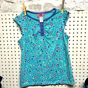 Girls Tech Tank Top/ quick dry organic cotton & cotton poly blend/ UPF 25